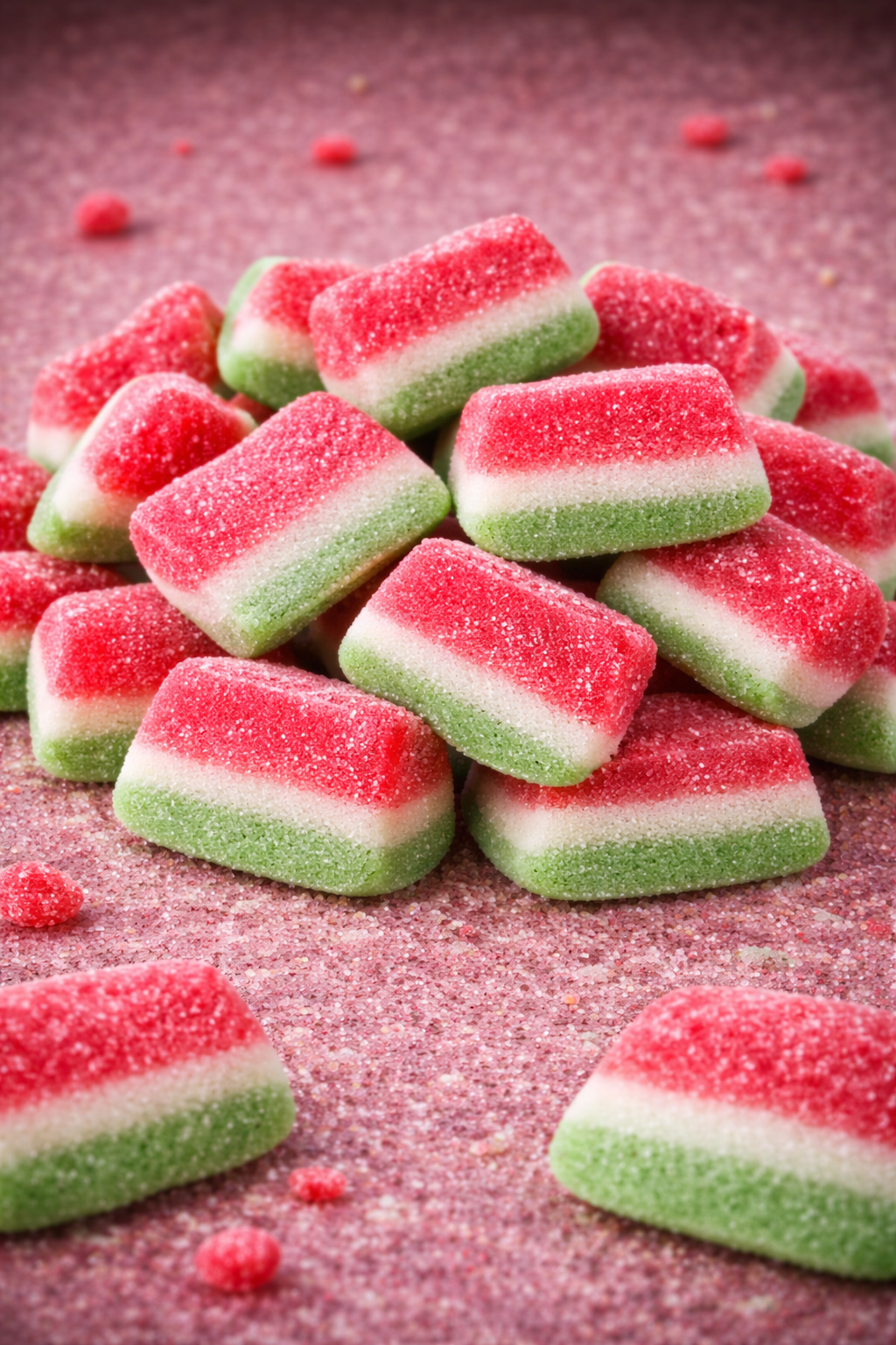 Bonbons Briques Sucrées à la Pastèque (100g)