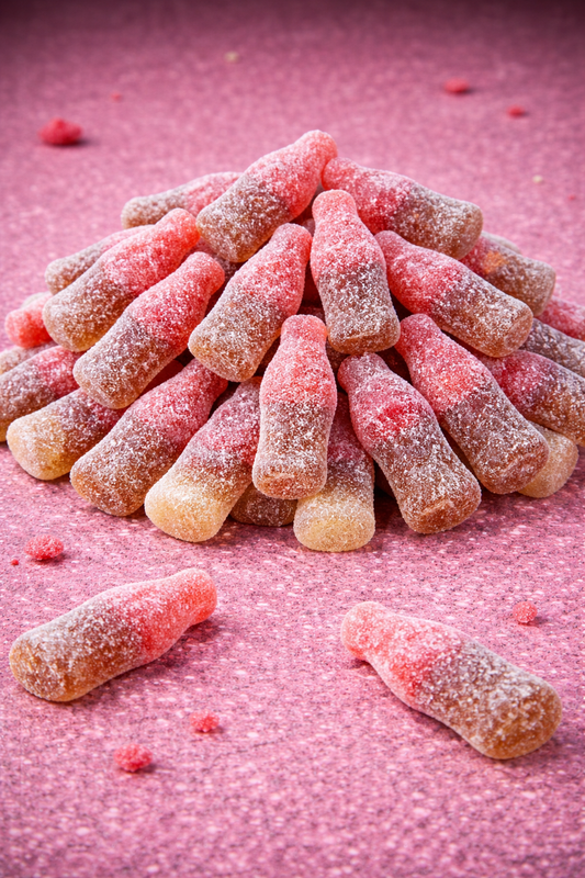 Bonbons Bouteilles Cherry Cola Sucrées (100g)