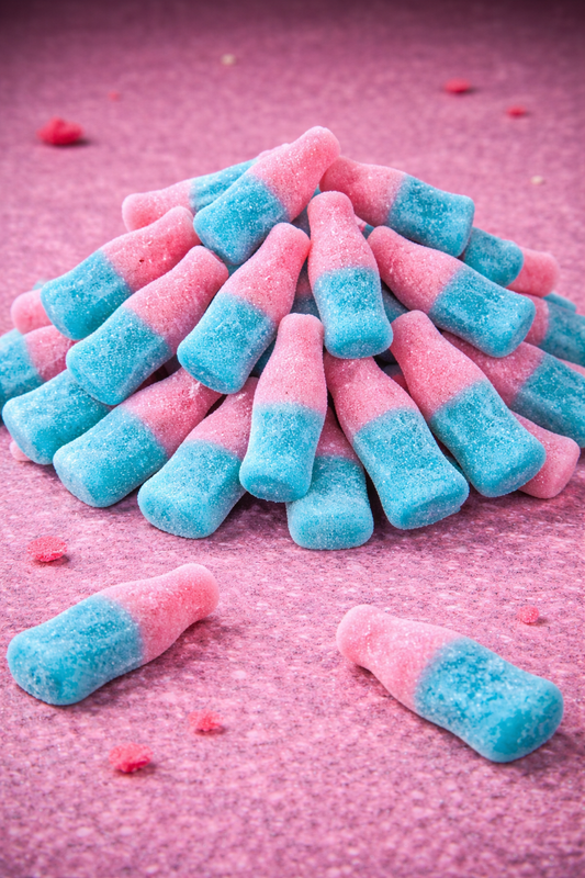 Bonbons Bouteilles Fizzy Roses & Bleues (100g)