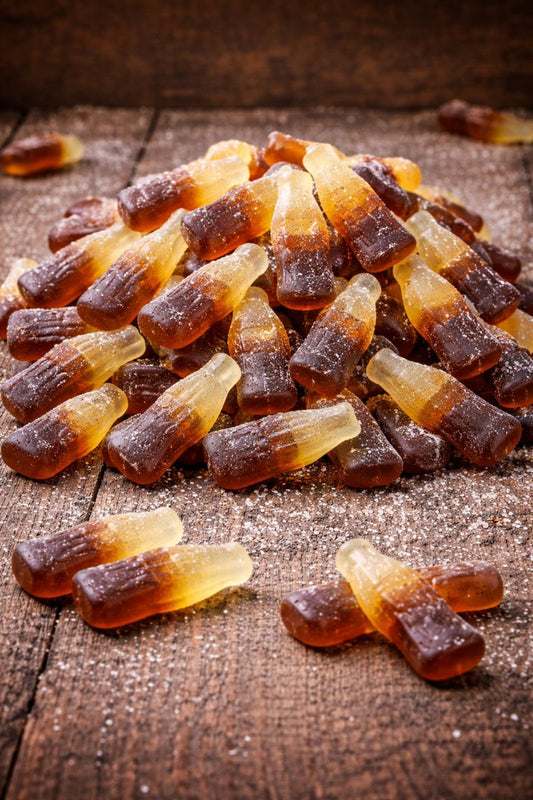 Bonbons Bouteilles Cola Lisses (100g)