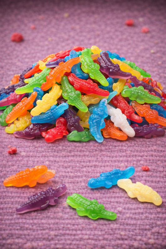 Bonbons Crocodiles Fruits Lisses (100g)